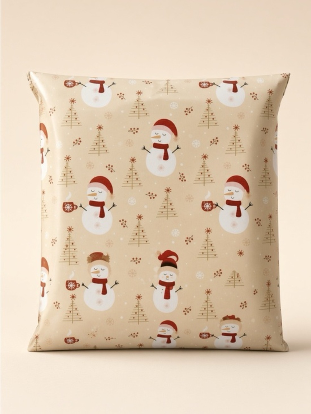 (10) 10x13 Christmas Snowman Poly Mailers